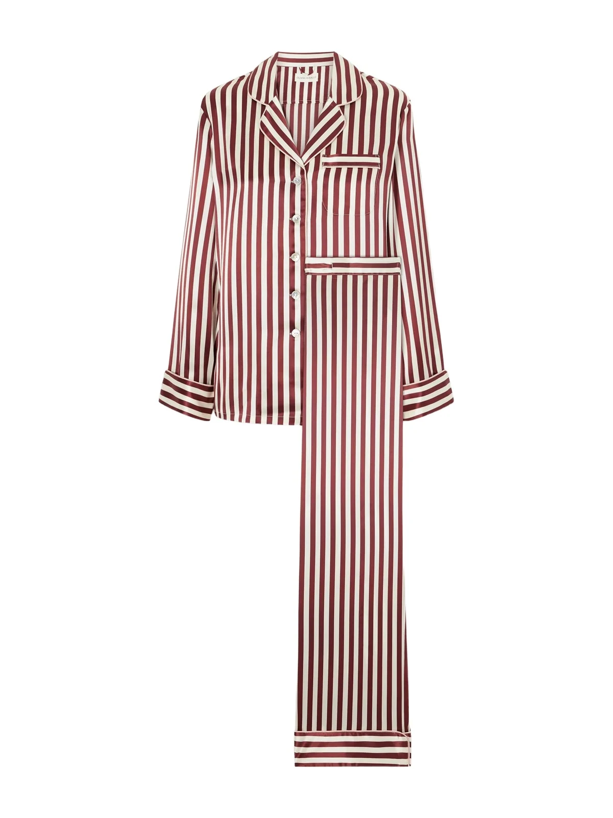 Soren Striped Silk-satin Pajama