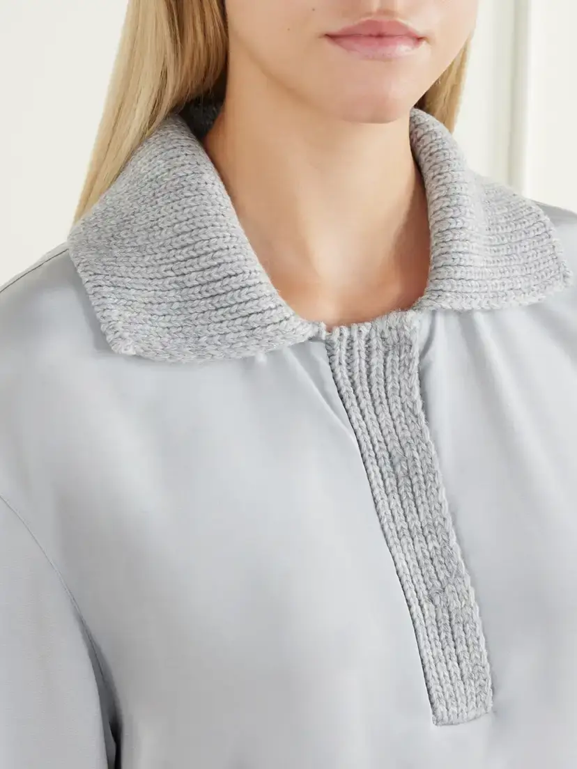 Tibi Stretch Silk-blend Polo Shirt | Thumbnail 5 Tibi Stretch Silk-blend Polo Shirt | Thumbnail 5
