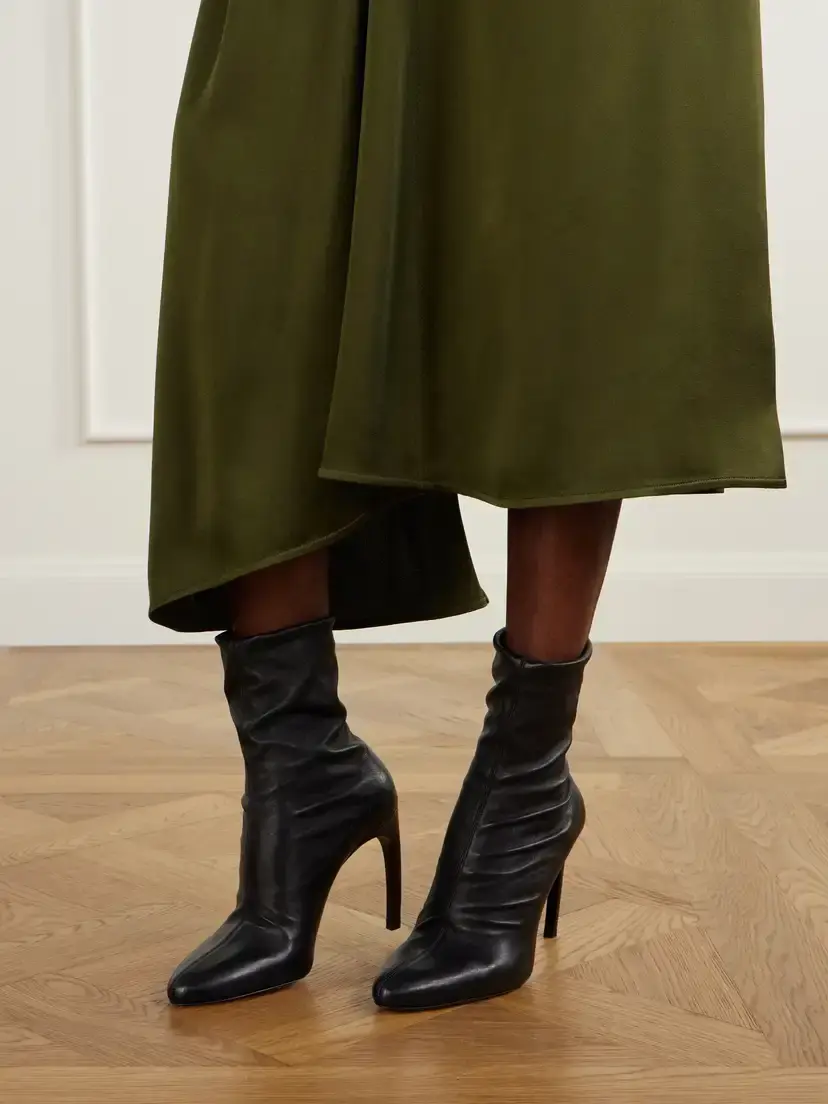 Victoria Beckham Harlow Distressed Leather Ankle Boots | Thumbnail 2 Victoria Beckham Harlow Distressed Leather Ankle Boots | Thumbnail 2