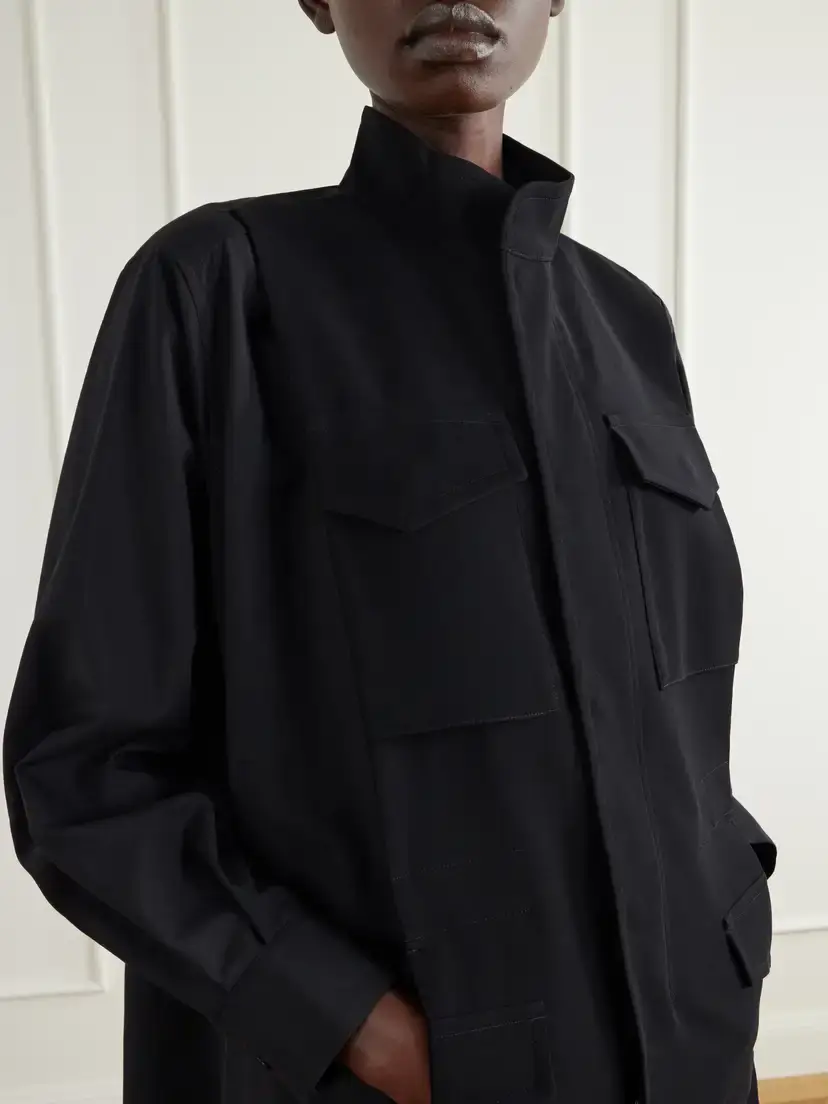 Sacai Crepe-trimmed Woven Shirt | Thumbnail 5 Sacai Crepe-trimmed Woven Shirt | Thumbnail 5