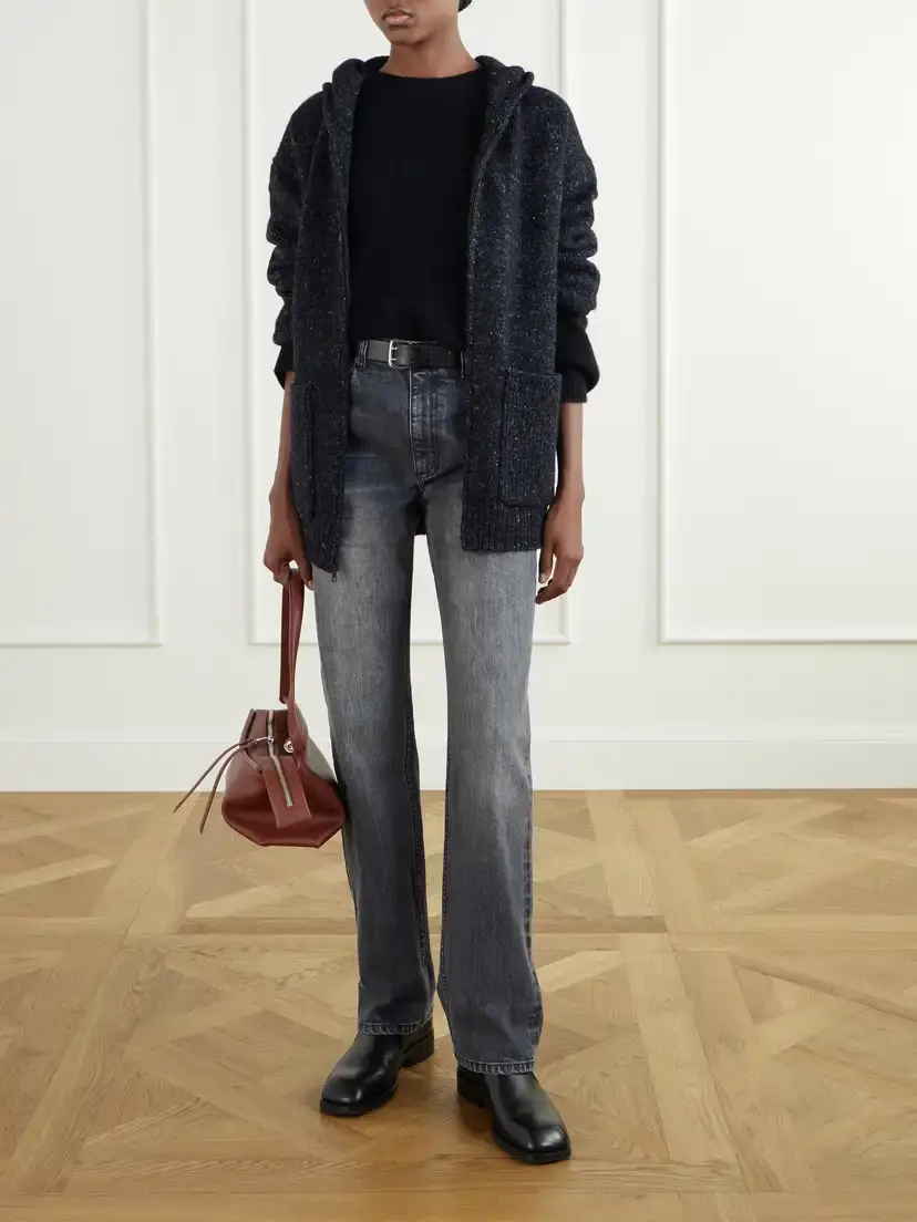 Tibi Hooded Wool-blend Tweed Jacket | Thumbnail 2 Tibi Hooded Wool-blend Tweed Jacket | Thumbnail 2