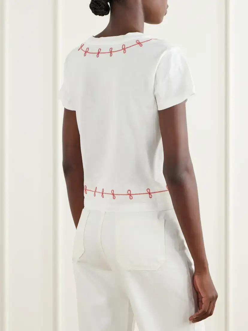 BODE Lasso Embroidered Cotton-jersey T-shirt | Thumbnail 4 BODE Lasso Embroidered Cotton-jersey T-shirt | Thumbnail 4