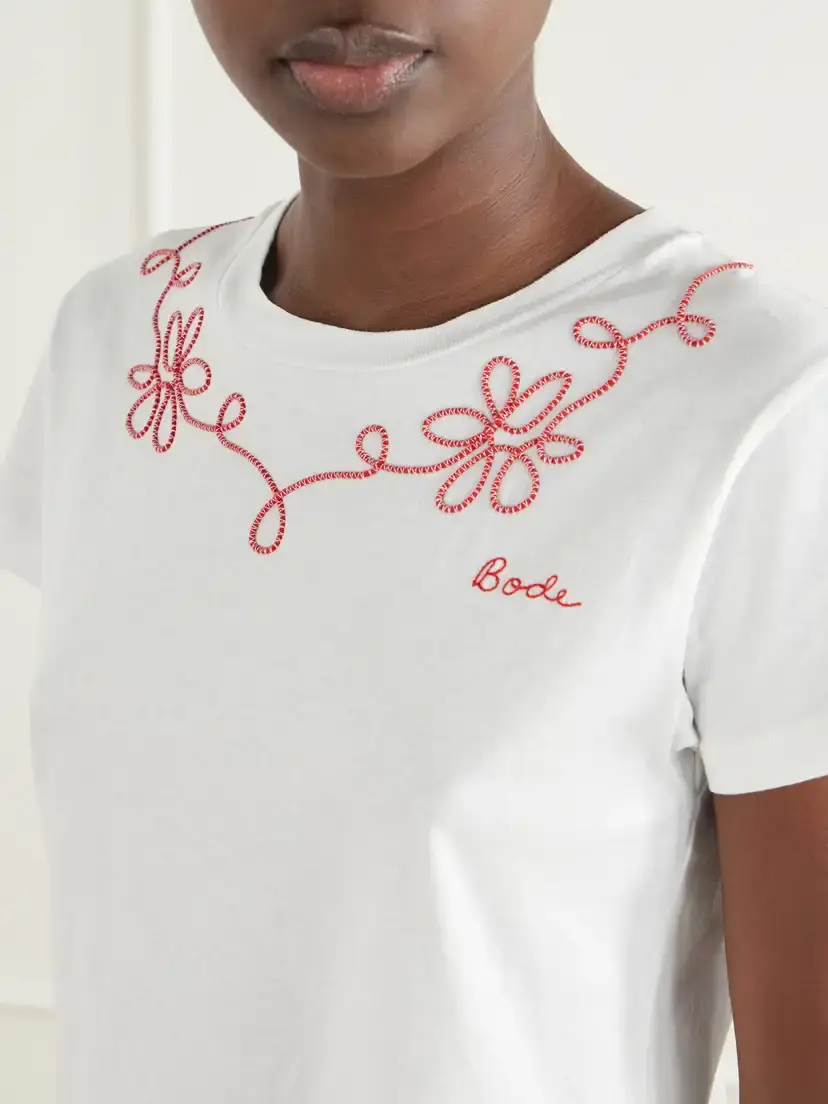 BODE Lasso Embroidered Cotton-jersey T-shirt | Thumbnail 5 BODE Lasso Embroidered Cotton-jersey T-shirt | Thumbnail 5