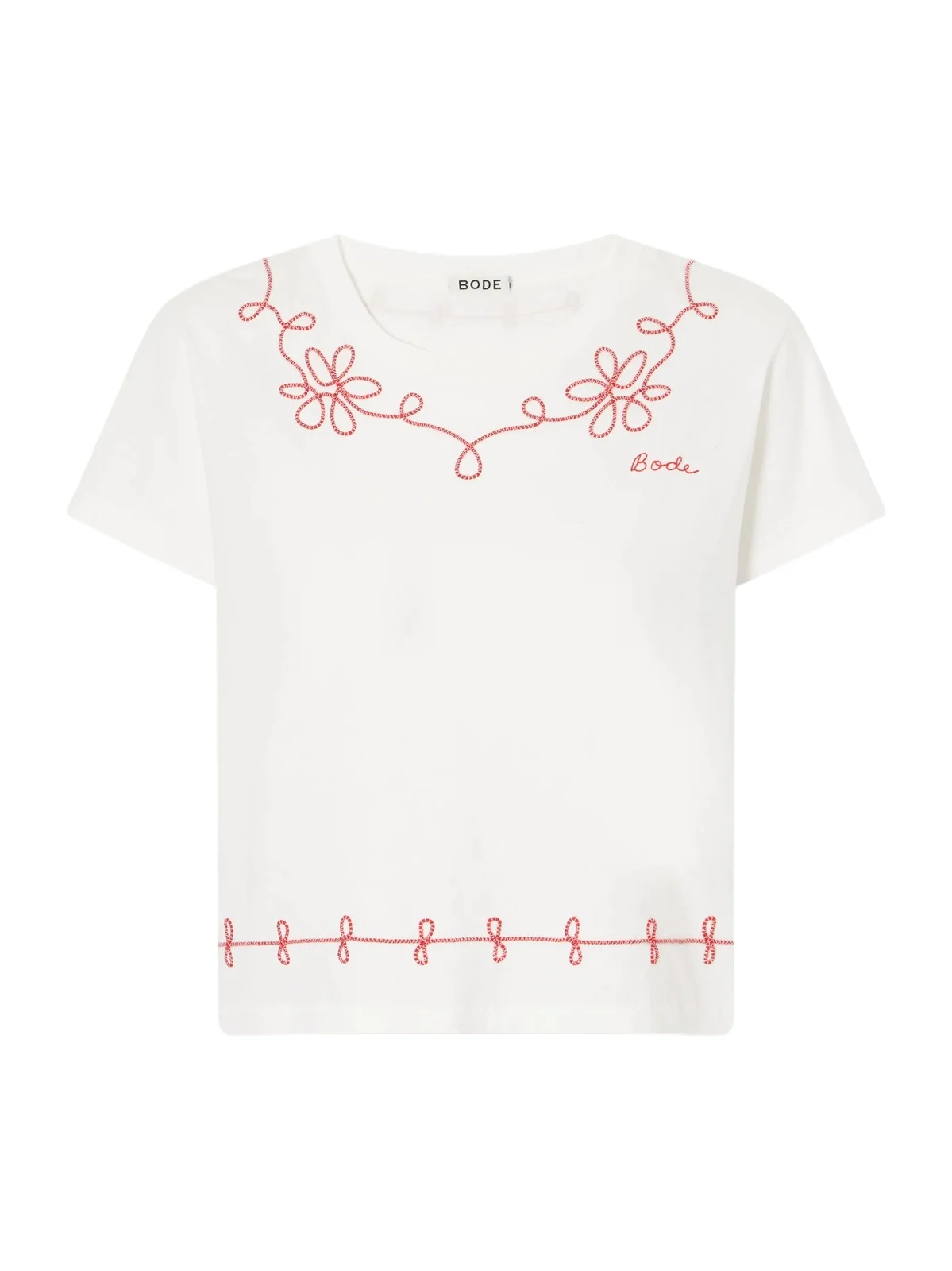 Lasso Embroidered Cotton-jersey T-shirt