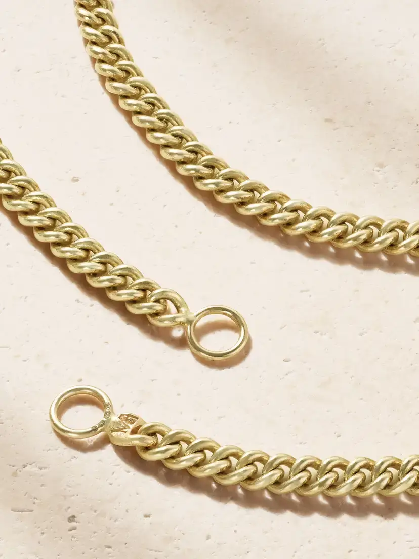 Marla Aaron Heavy Curb 14-karat Gold Necklace | Thumbnail 3 Marla Aaron Heavy Curb 14-karat Gold Necklace | Thumbnail 3