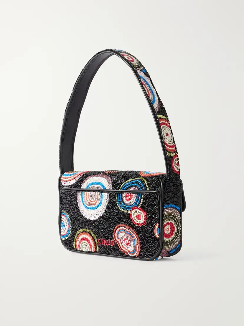 Staud Tommy Bead-embellished Shoulder Bag | Thumbnail 4