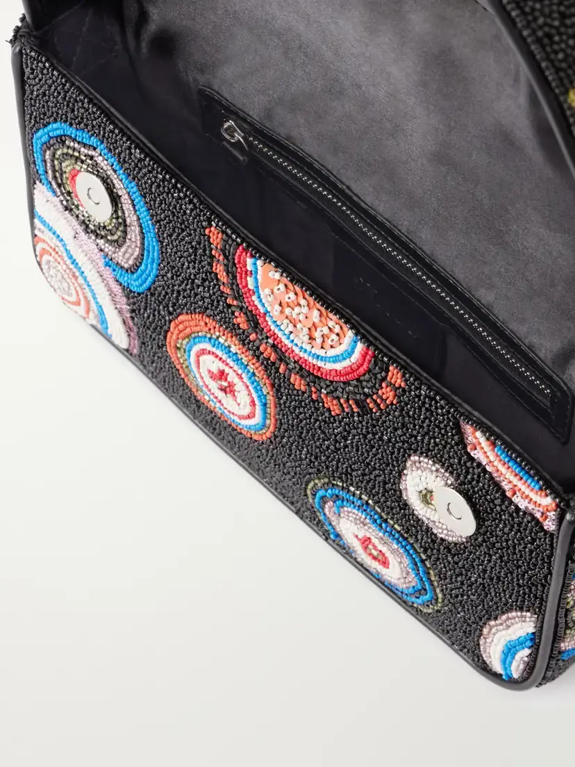 Staud Tommy Bead-embellished Shoulder Bag | Thumbnail 6