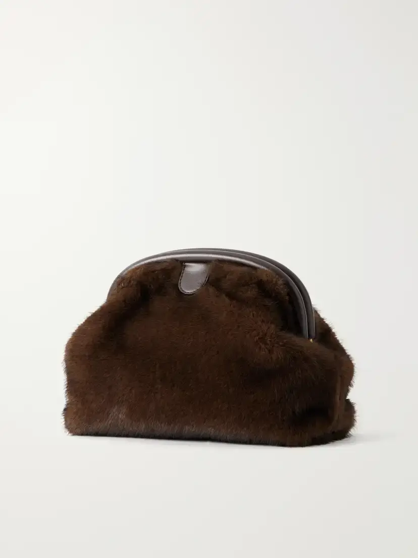 Stella McCartney Flabella Plush Clutch Bag | Thumbnail 4 Stella McCartney Flabella Plush Clutch Bag | Thumbnail 4