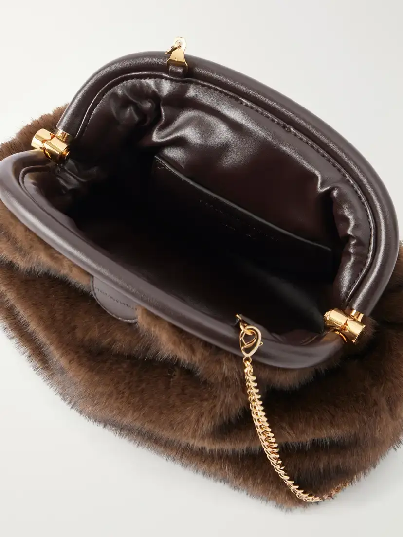 Stella McCartney Flabella Plush Clutch Bag | Thumbnail 6 Stella McCartney Flabella Plush Clutch Bag | Thumbnail 6