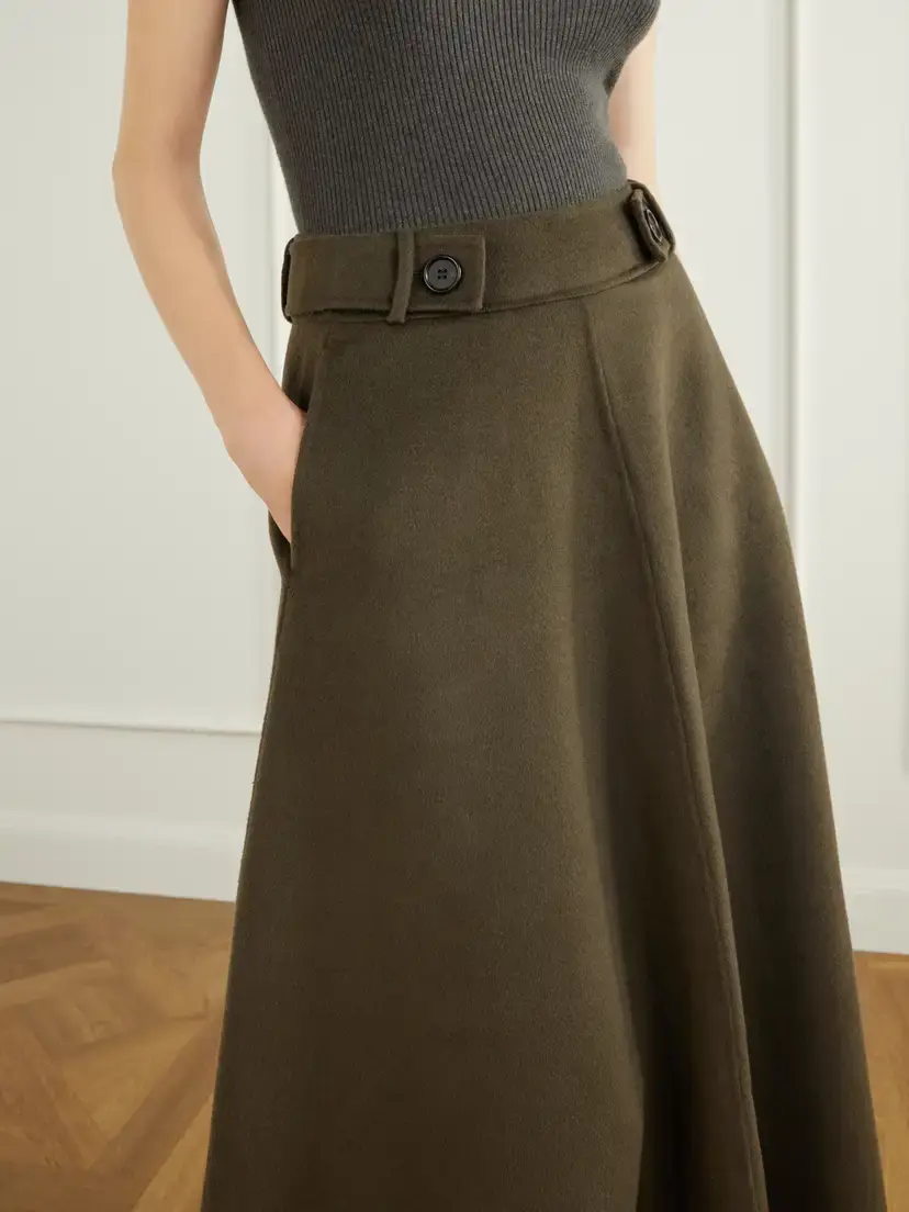 Lisa Yang Wool And Cashmere-blend Woven Midi Skirt | Thumbnail 5 Lisa Yang Wool And Cashmere-blend Woven Midi Skirt | Thumbnail 5