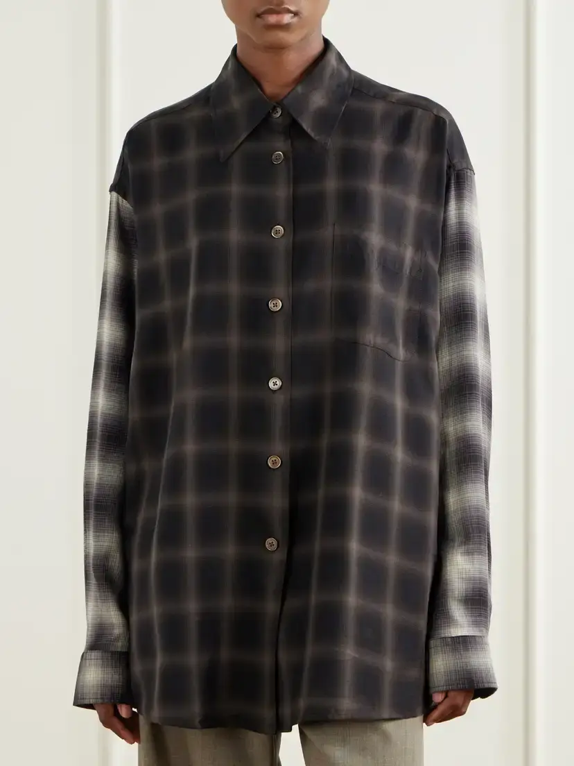 Our Legacy Favourite Checked Tencel™ Lyocell Shirt | Thumbnail 3 Our Legacy Favourite Checked Tencel™ Lyocell Shirt | Thumbnail 3