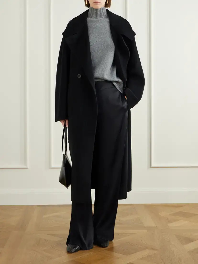 Lisa Yang Button Wool And Cashmere-blend Coat | Thumbnail 2 Lisa Yang Button Wool And Cashmere-blend Coat | Thumbnail 2