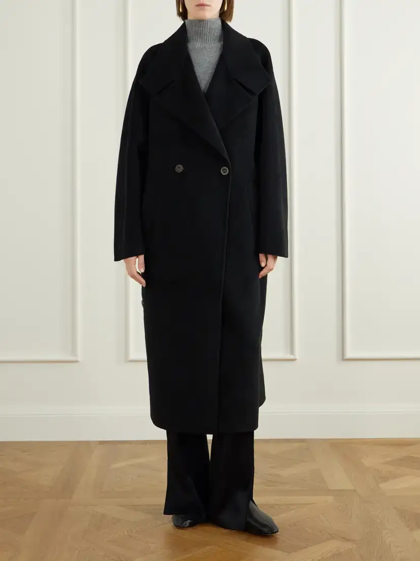 Lisa Yang Button Wool And Cashmere-blend Coat | Thumbnail 3 Lisa Yang Button Wool And Cashmere-blend Coat | Thumbnail 3