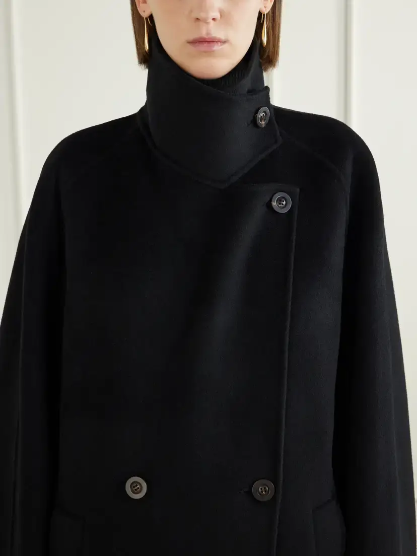 Lisa Yang Button Wool And Cashmere-blend Coat | Thumbnail 5 Lisa Yang Button Wool And Cashmere-blend Coat | Thumbnail 5