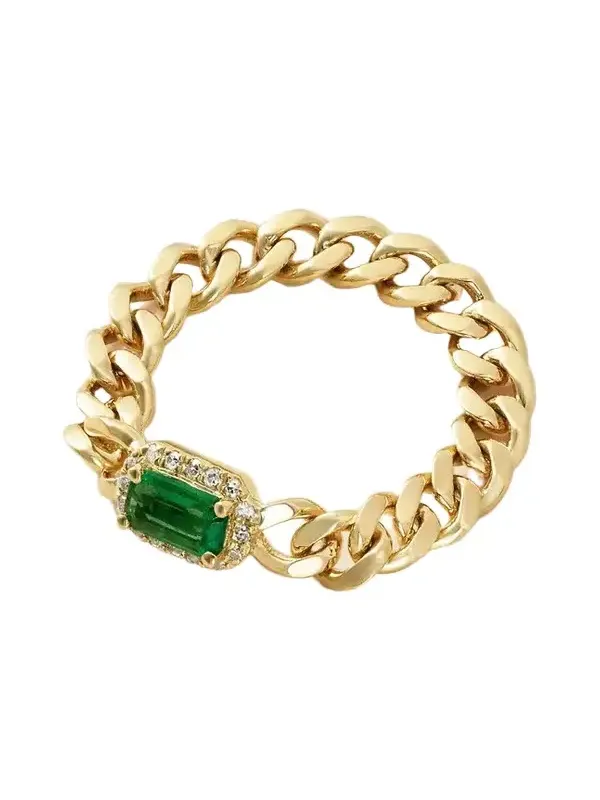 18-karat Gold, Emerald And Diamond Ring