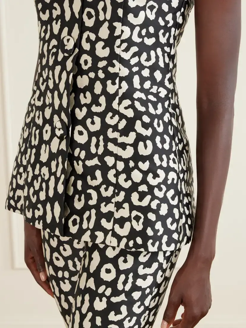 Carolina Herrera Leopard-patterned Jacquard Blouse | Thumbnail 4