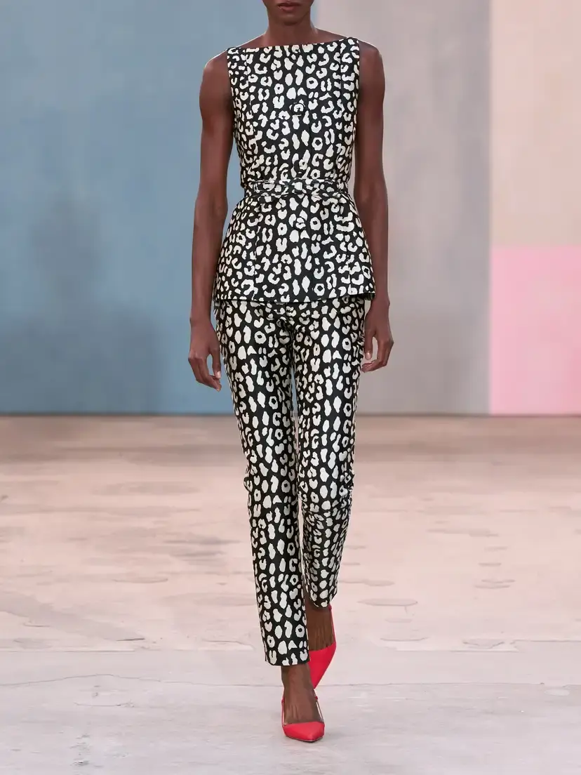 Carolina Herrera Leopard-patterned Jacquard Blouse | Thumbnail 5