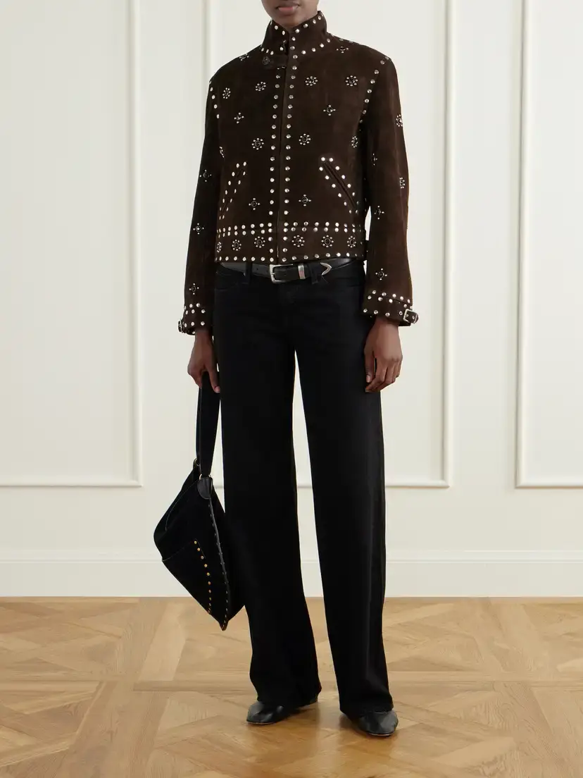 BODE Howard Studded Suede Jacket | Thumbnail 2 BODE Howard Studded Suede Jacket | Thumbnail 2