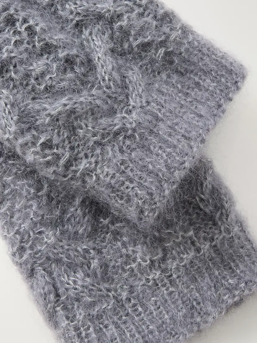 Pauline Dujancourt Lotta Cashmere And Silk-blend Gloves - Purple | Thumbnail 2 Pauline Dujancourt Lotta Cashmere And Silk-blend Gloves - Purple | Thumbnail 2