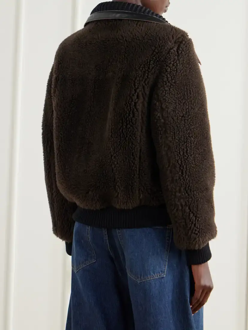 Sacai Wool-blend Plush Coat | Thumbnail 4