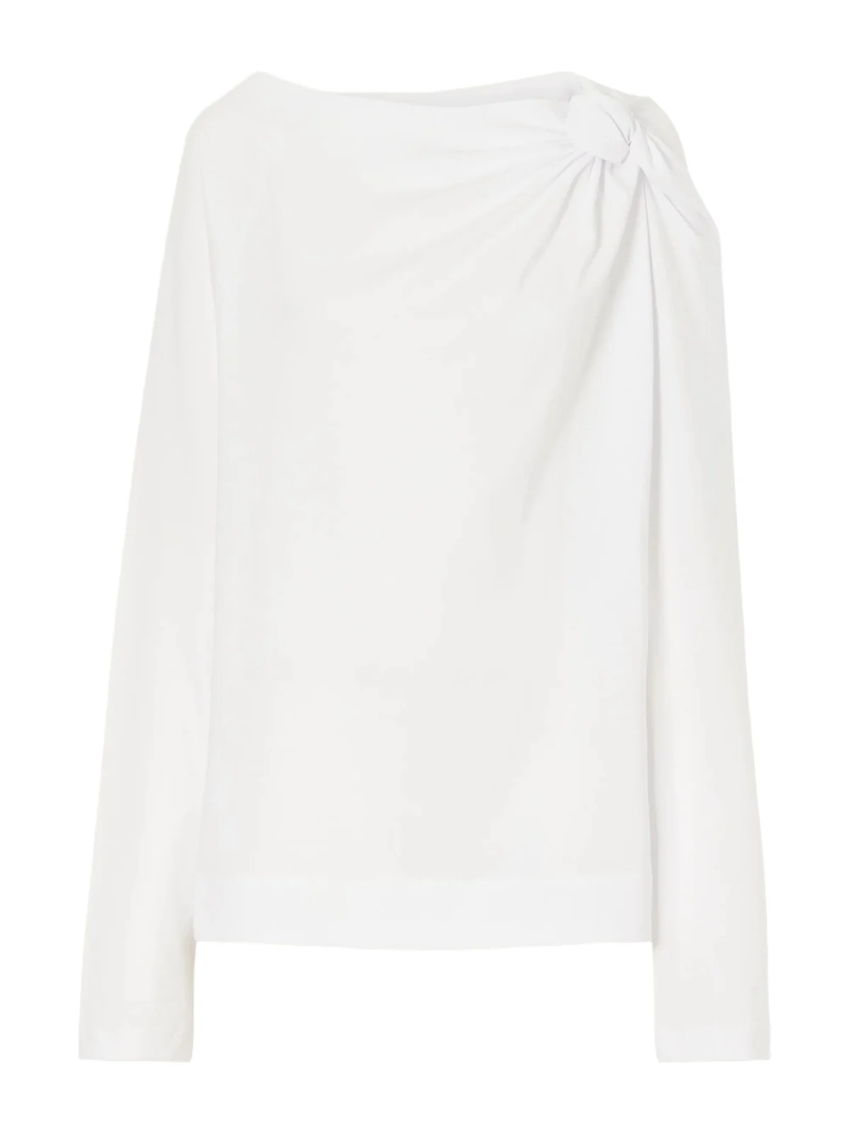 Gathered Cotton-jersey T-shirt Gathered Cotton-jersey T-shirt