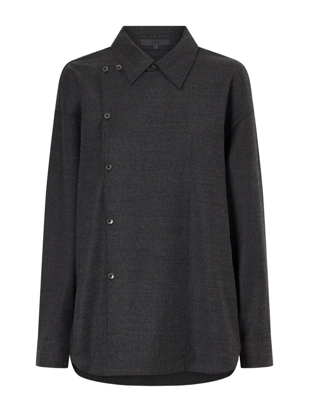 Overlap-detail Wool-blend Flannel Shirt Overlap-detail Wool-blend Flannel Shirt