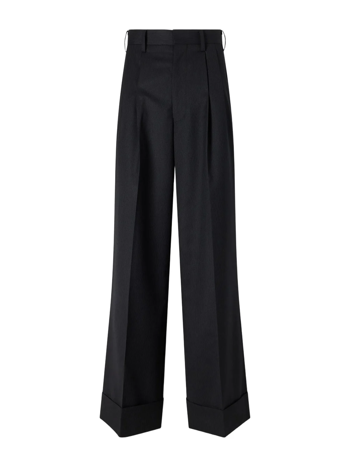 Pinstriped Wool-blend Wide-leg Pants Pinstriped Wool-blend Wide-leg Pants