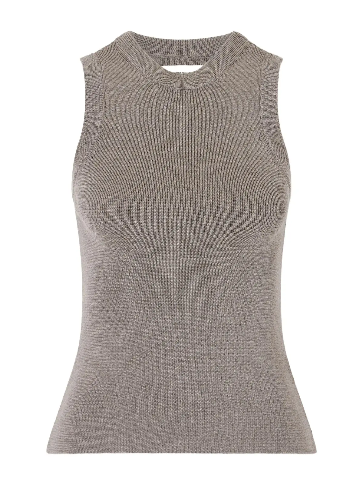 mfpen Appointment Ribbed Merino Wool And Silk-blend Tank - Brown