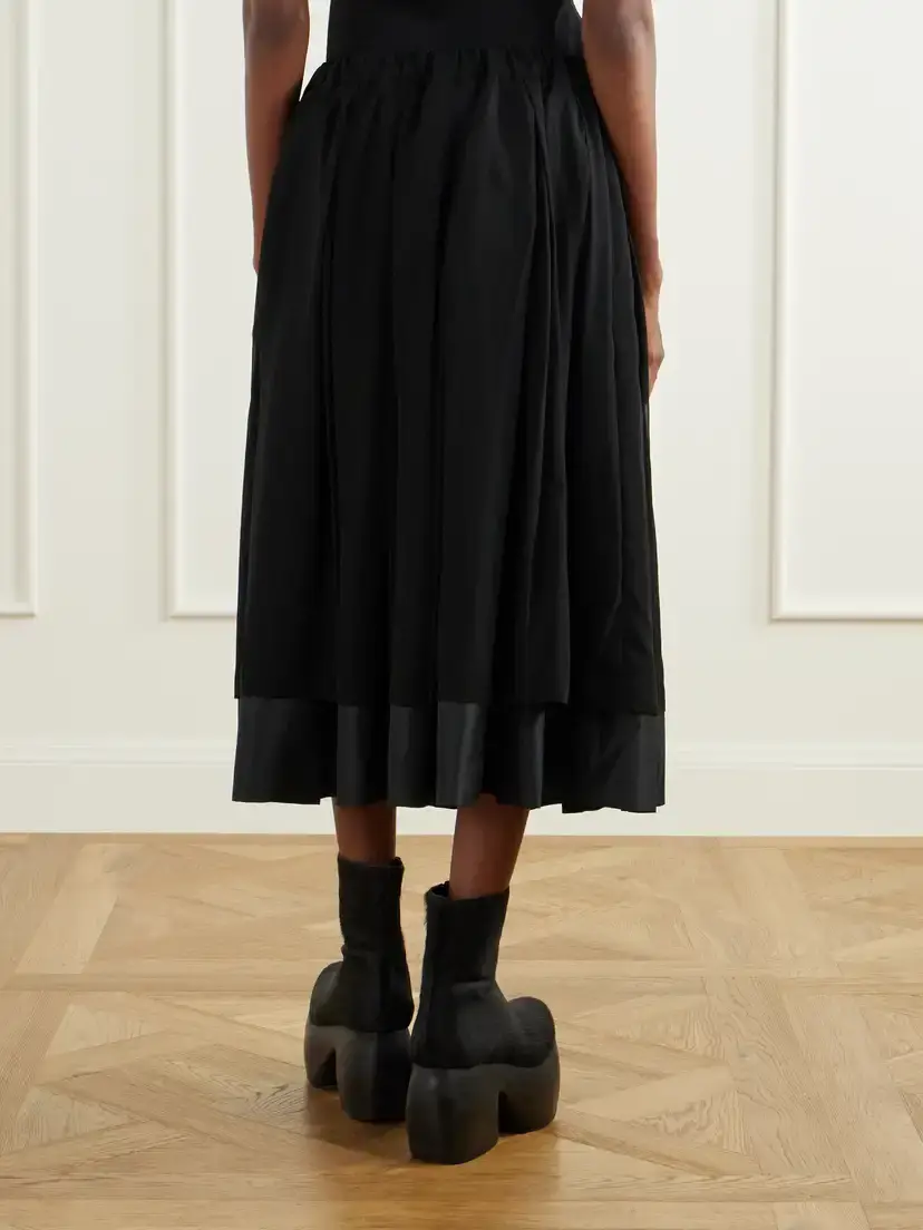 Comme des Garçons Layered Gathered Georgette And Organza Midi Skirt | Thumbnail 4 Comme des Garçons Layered Gathered Georgette And Organza Midi Skirt | Thumbnail 4