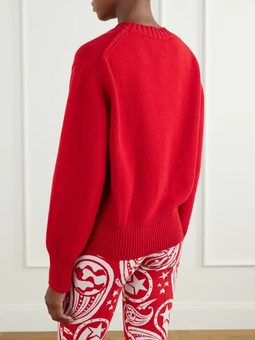 HIGH SPORT Haley Wool And Cashmere-blend Sweater - Red | Thumbnail 4 HIGH SPORT Haley Wool And Cashmere-blend Sweater - Red | Thumbnail 4