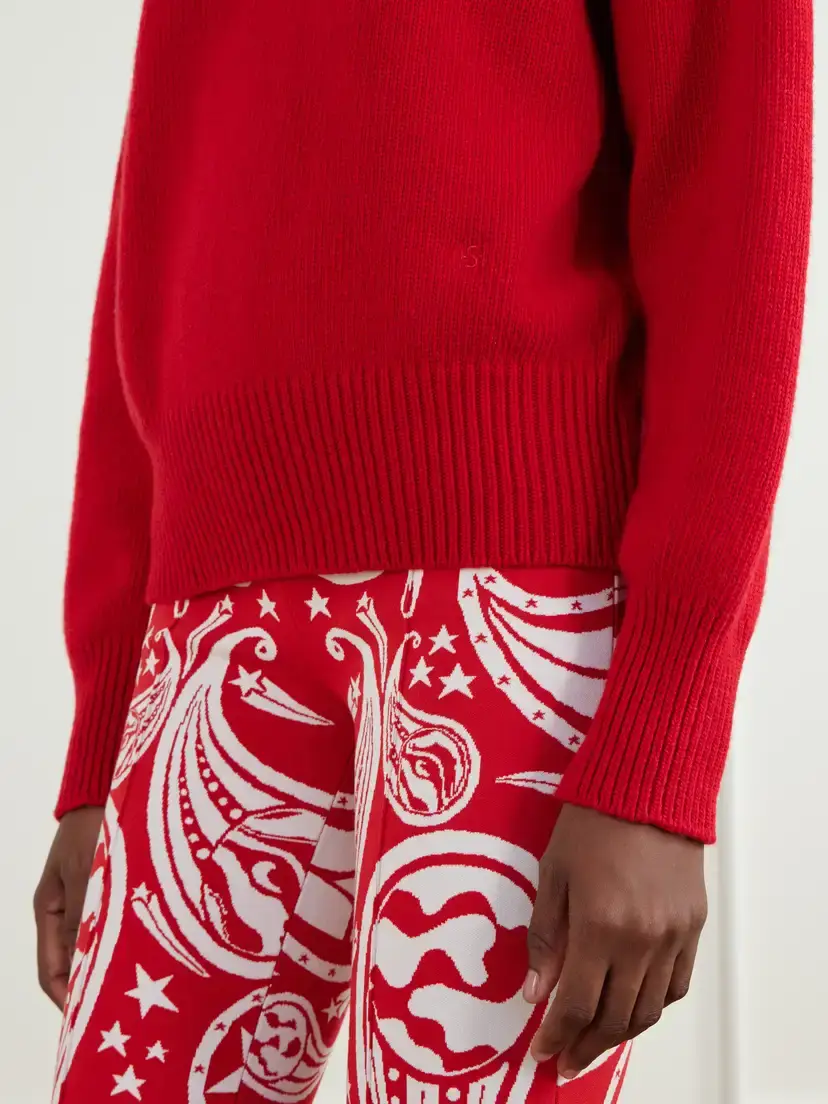 HIGH SPORT Haley Wool And Cashmere-blend Sweater - Red | Thumbnail 5 HIGH SPORT Haley Wool And Cashmere-blend Sweater - Red | Thumbnail 5