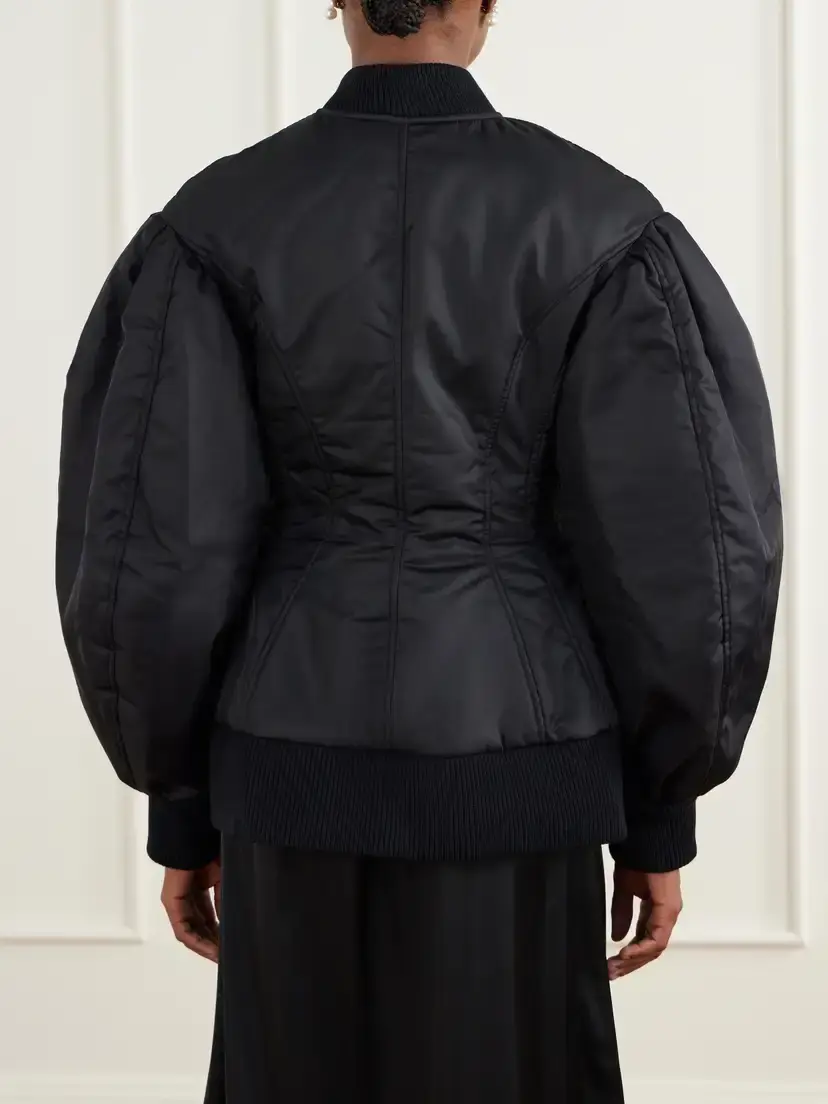 Simone Rocha Satin Bomber Jacket | Thumbnail 4 Simone Rocha Satin Bomber Jacket | Thumbnail 4