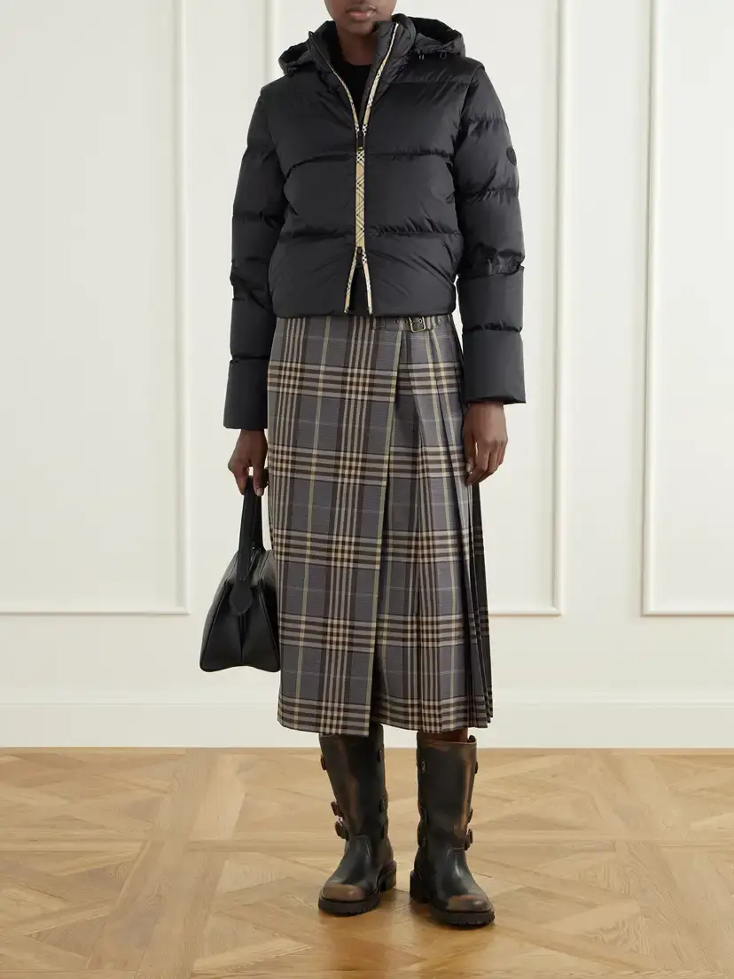 Burberry Hooded Logo-appliquéd Quilted Shell Jacket | Thumbnail 2 Burberry Hooded Logo-appliquéd Quilted Shell Jacket | Thumbnail 2
