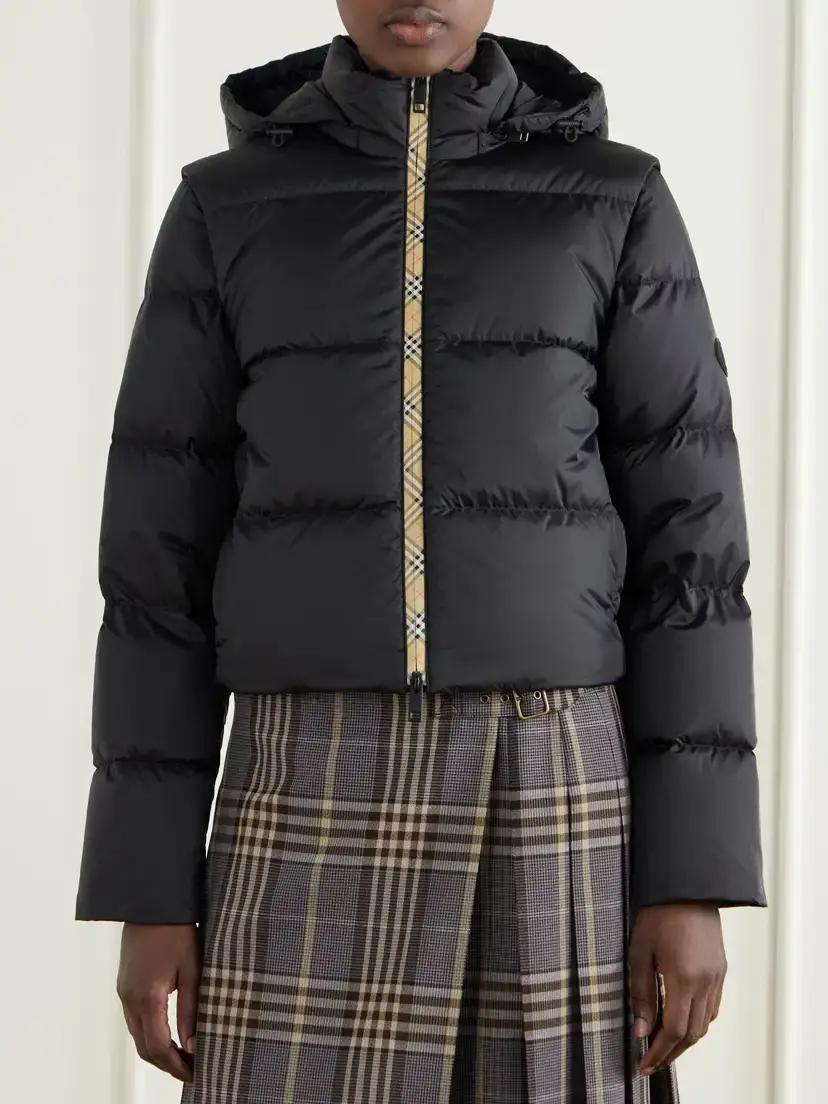 Burberry Hooded Logo-appliquéd Quilted Shell Jacket | Thumbnail 3 Burberry Hooded Logo-appliquéd Quilted Shell Jacket | Thumbnail 3
