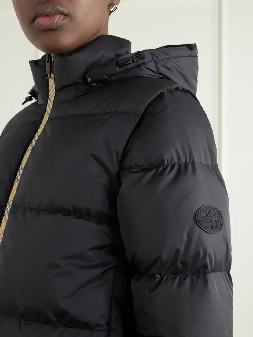 Burberry Hooded Logo-appliquéd Quilted Shell Jacket | Thumbnail 5 Burberry Hooded Logo-appliquéd Quilted Shell Jacket | Thumbnail 5