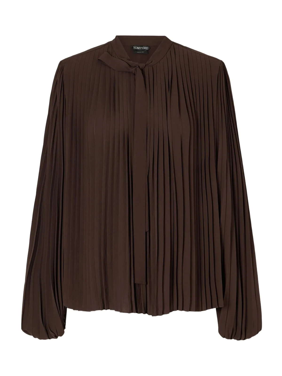 Tom Ford Pleated Crepe De Chine Blouse