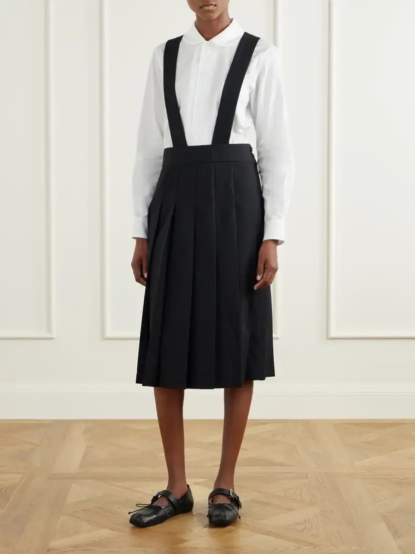 Comme des Garçons GIRL Pinafore Wool Midi Skirt | Thumbnail 2 Comme des Garçons GIRL Pinafore Wool Midi Skirt | Thumbnail 2