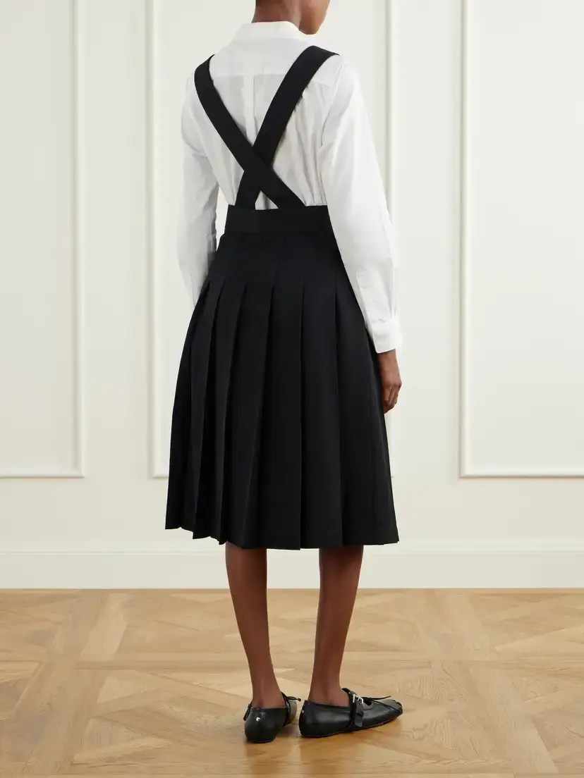 Comme des Garçons GIRL Pinafore Wool Midi Skirt | Thumbnail 3 Comme des Garçons GIRL Pinafore Wool Midi Skirt | Thumbnail 3