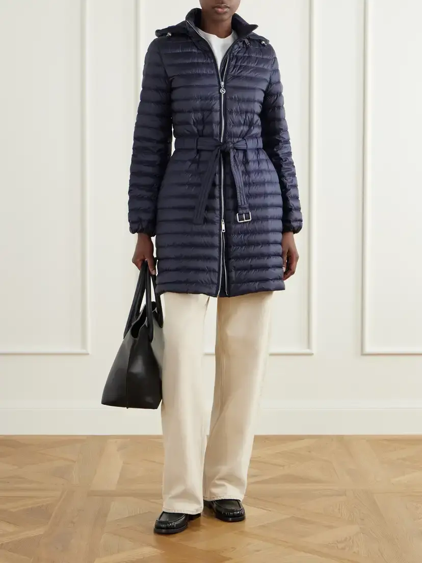 Burberry Hooded Belted Quilted Shell Coat | Thumbnail 2 Burberry Hooded Belted Quilted Shell Coat | Thumbnail 2