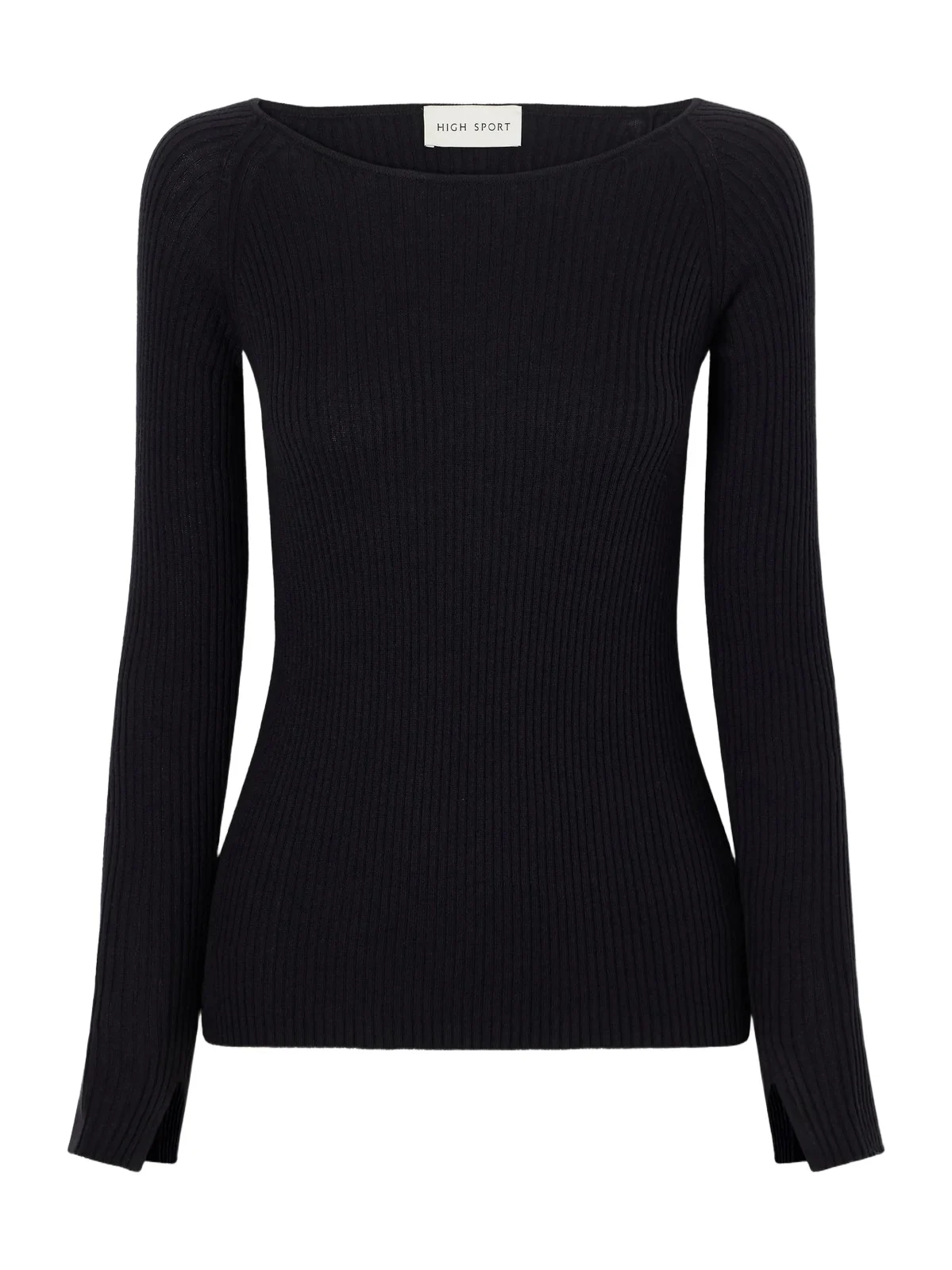 HIGH SPORT Bara Ribbed Cotton And Cashmere-blend Sweater - Black