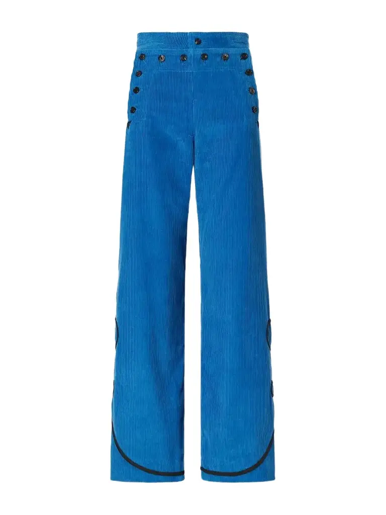 BODE Stagecoach Embroidered Cotton-corduroy Wide-leg Pants