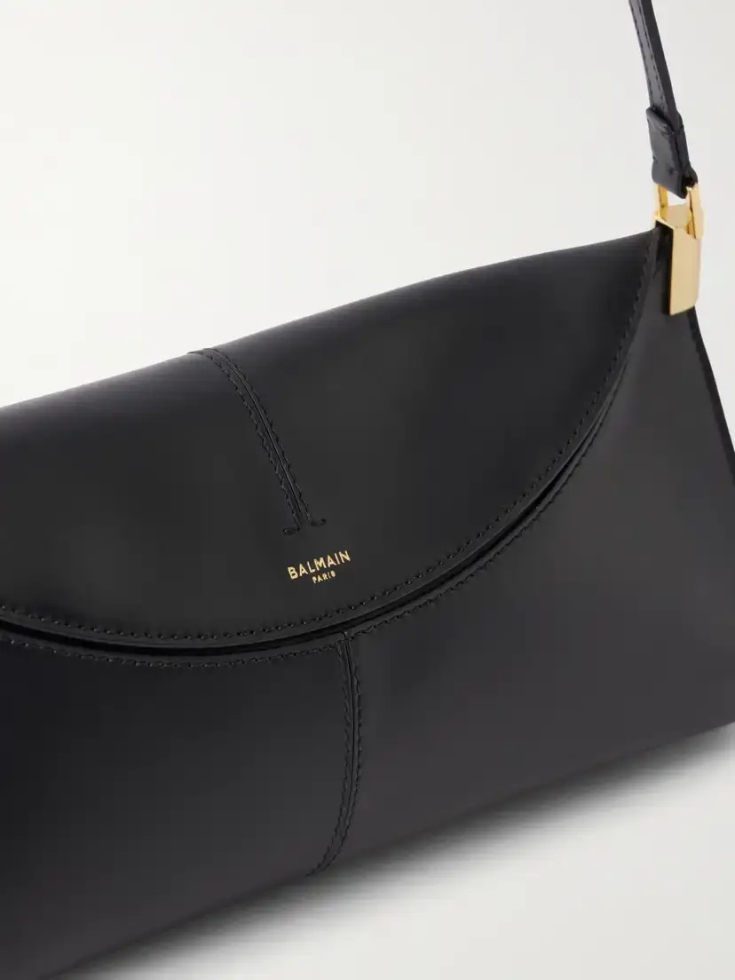 Balmain 64-83 Medium Leather Shoulder Bag | Thumbnail 5 Balmain 64-83 Medium Leather Shoulder Bag | Thumbnail 5