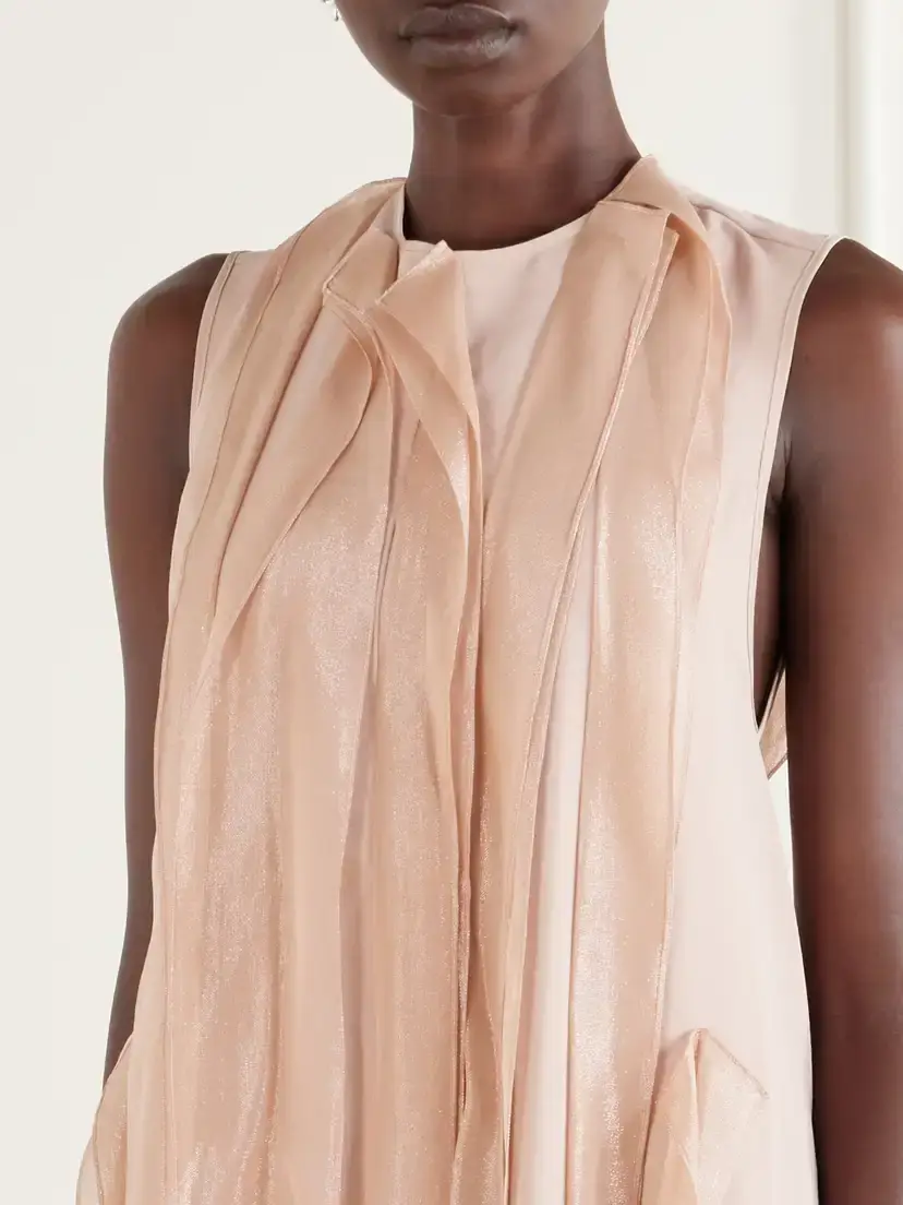 Maticevski Beseech Draped Pleated Crepe And Satin Gown - Pink | Thumbnail 4 Maticevski Beseech Draped Pleated Crepe And Satin Gown - Pink | Thumbnail 4