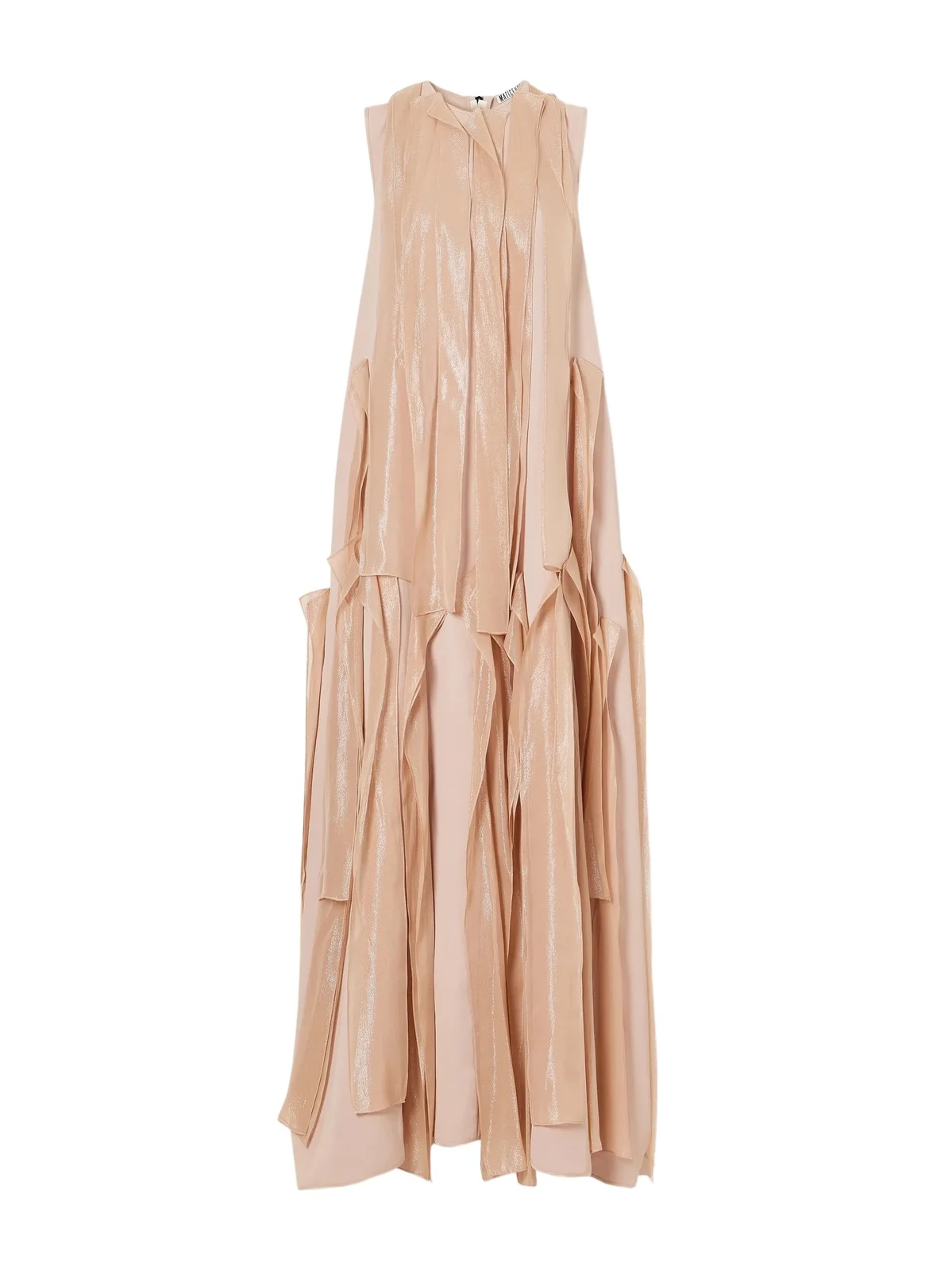 Beseech Draped Pleated Crepe And Satin Gown - Pink Beseech Draped Pleated Crepe And Satin Gown - Pink