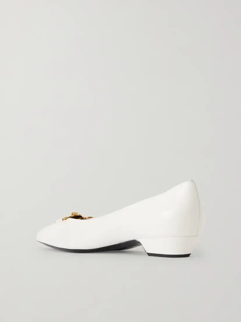 Versace Medusa-embellished Leather Ballet Flats | Thumbnail 3
