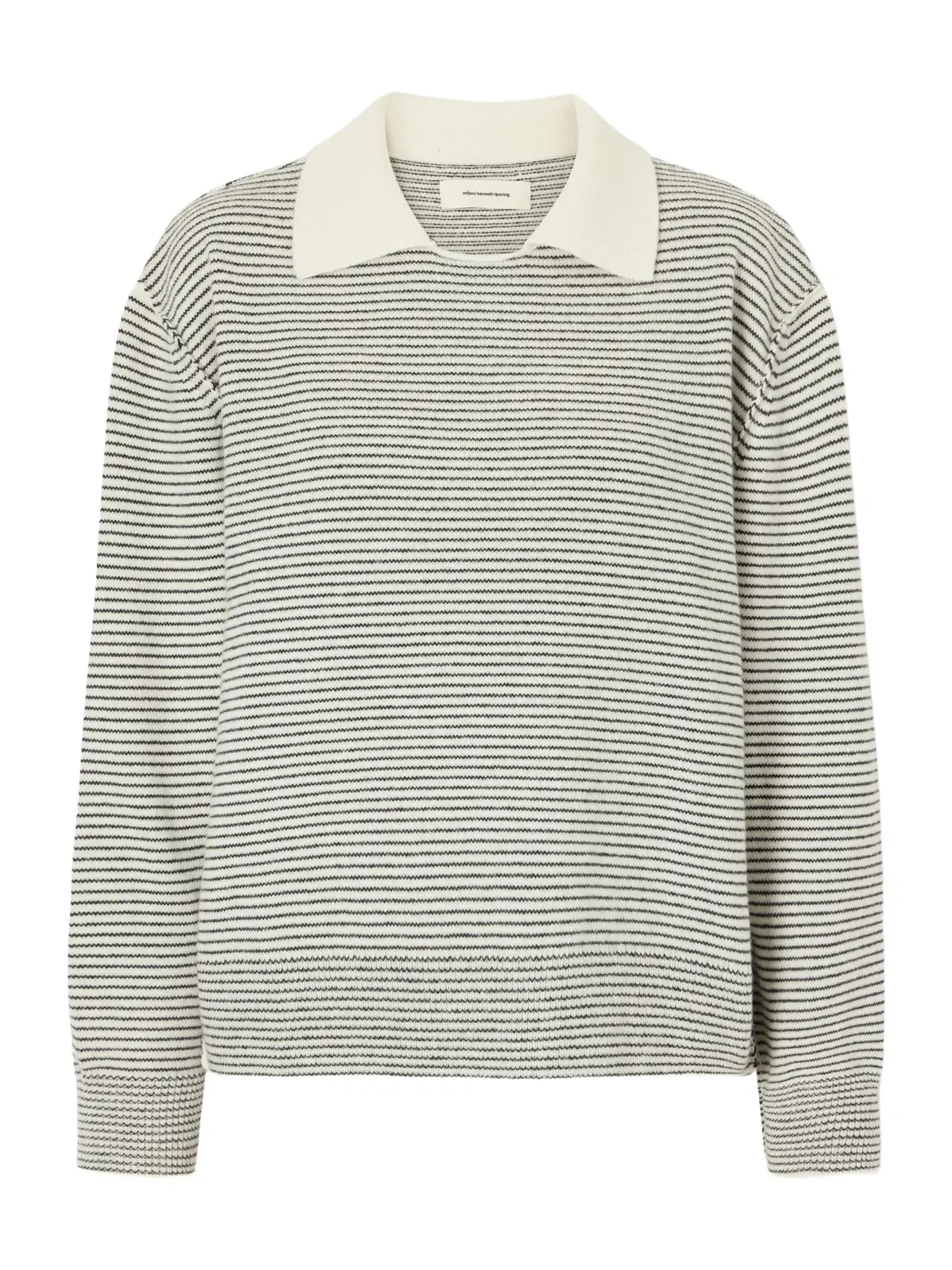 Charming Striped Wool Polo Sweater Charming Striped Wool Polo Sweater