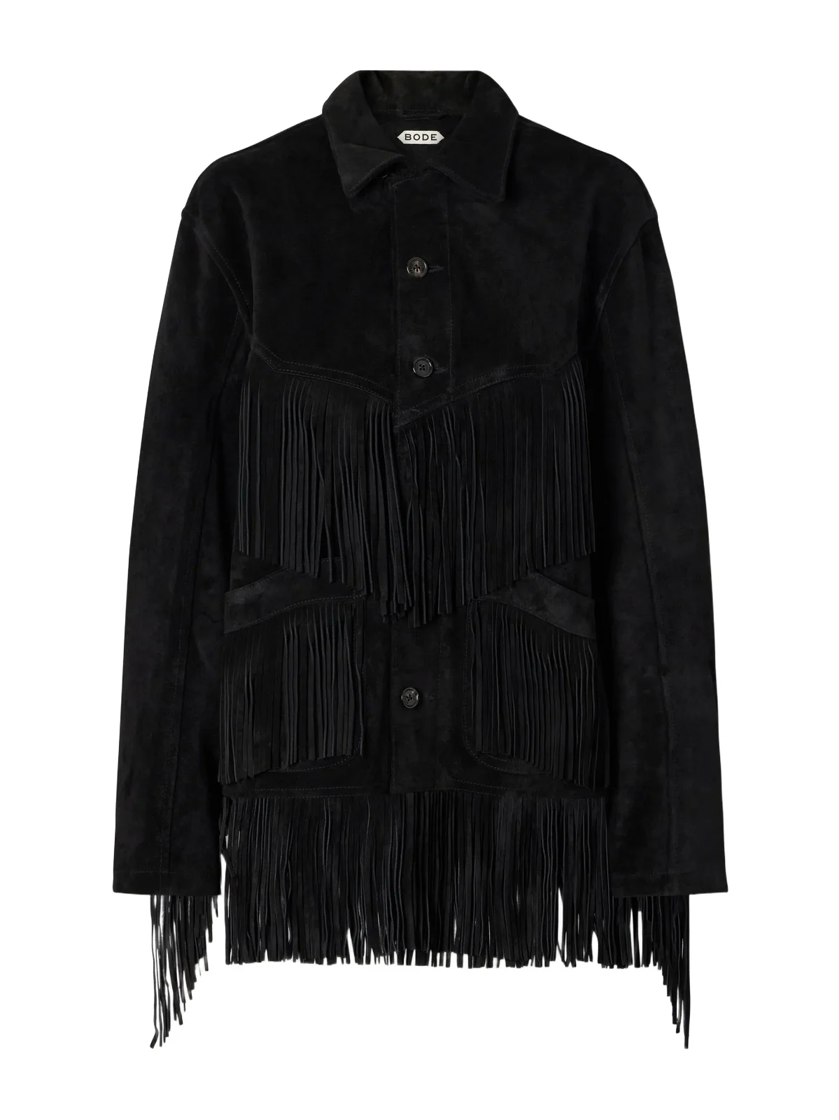 BODE Appalachian Fringed Suede Jacket