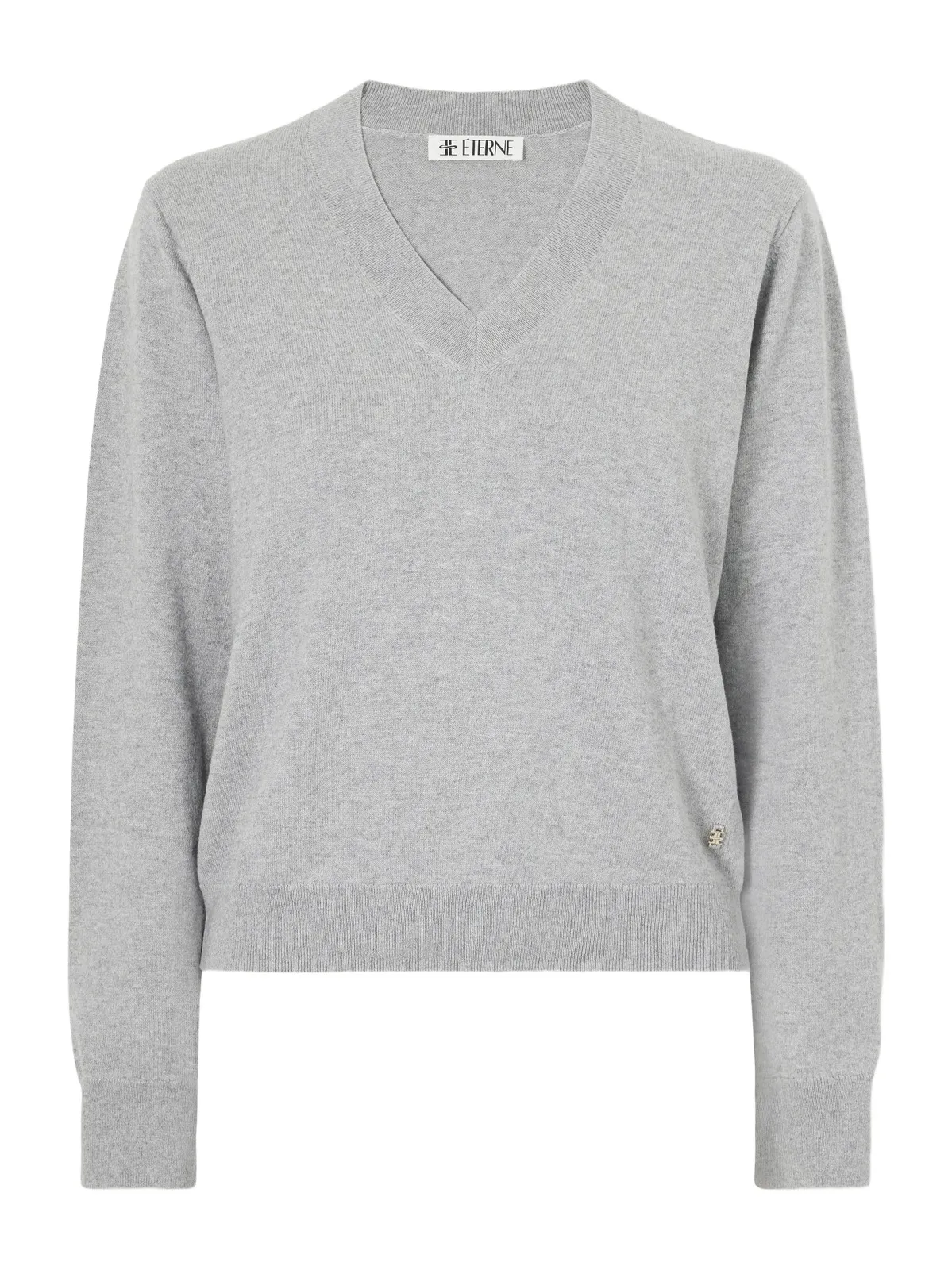 ÉTERNE Cotton And Cashmere-blend Sweater - Gray