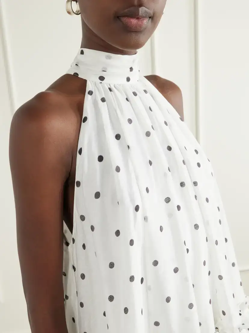Aje Amily Tiered Polka-dot Lyocell-blend Mini Dress | Thumbnail 4