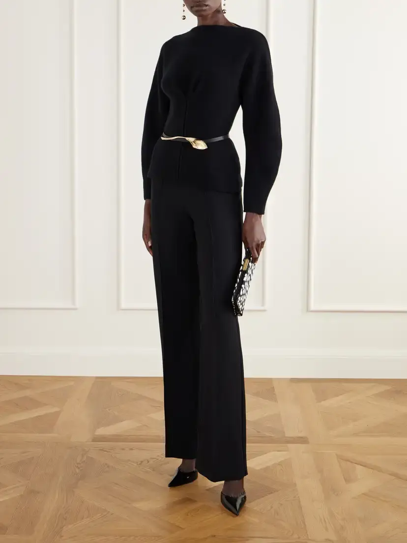 Carolina Herrera Wool And Cashmere-blend Sweater | Thumbnail 2 Carolina Herrera Wool And Cashmere-blend Sweater | Thumbnail 2